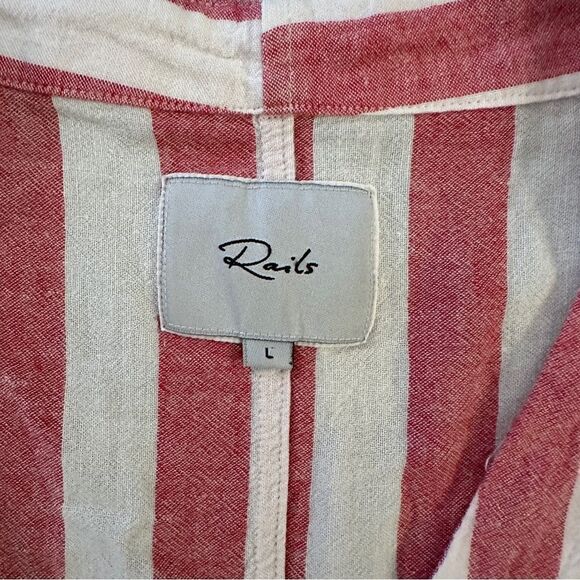 Rails Thea Tie Front Button Up in Seville Stripe - Picture 5 of 7